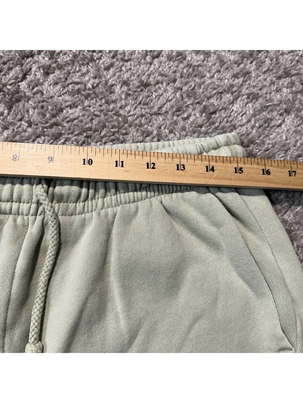 Pacsun Volley Sweat Shorts Mens Medium Green Cotton Fleece Elastic Waist